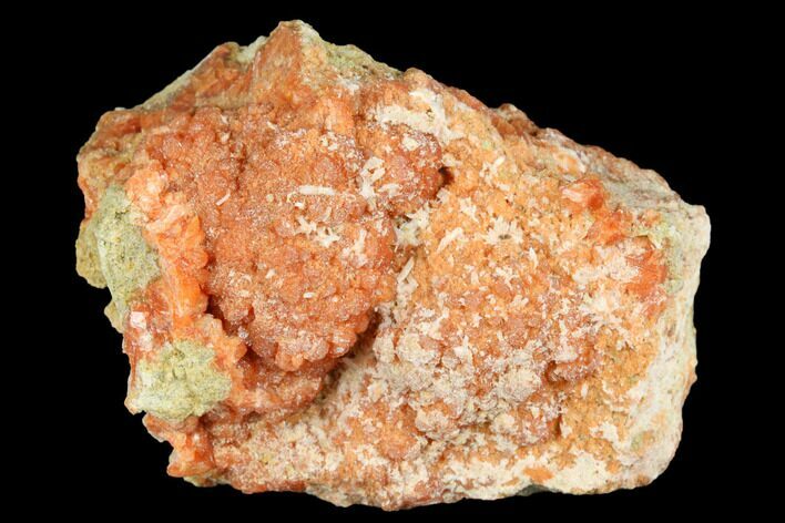 Red-Orange Stilbite Crystal Cluster with Laumontite - Peru #173297